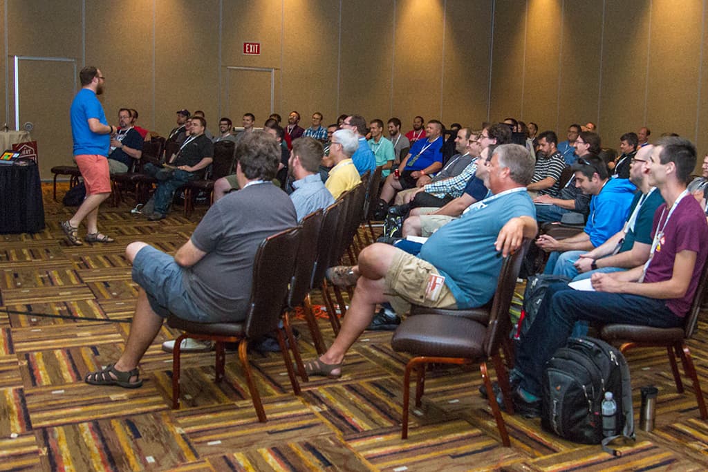 Matt kremer speaking at a conference